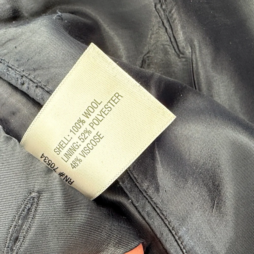 Orvis Mens Navy Blue‎ 100% Wool Two Button Blazer Sport Coat 42R*read*